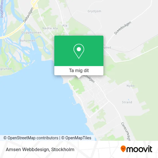 Amsen Webbdesign karta