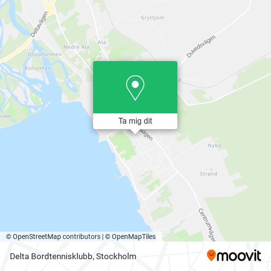 Delta Bordtennisklubb karta