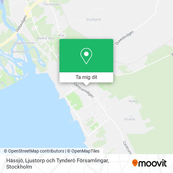 Hässjö, Ljustorp och Tynderö Församlingar karta