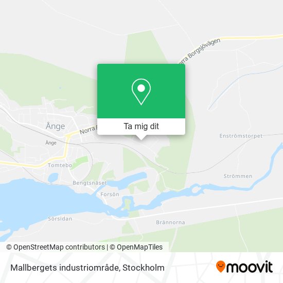 Mallbergets industriområde karta