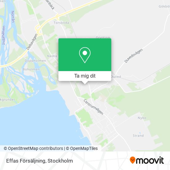 Effas Försäljning karta