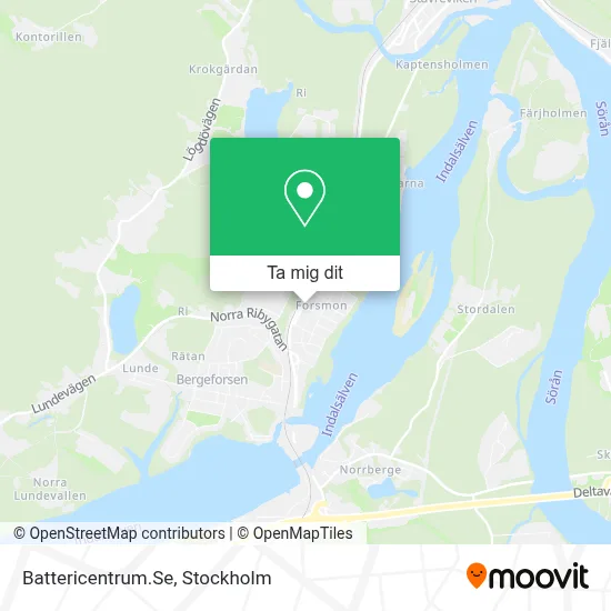 Battericentrum.Se karta