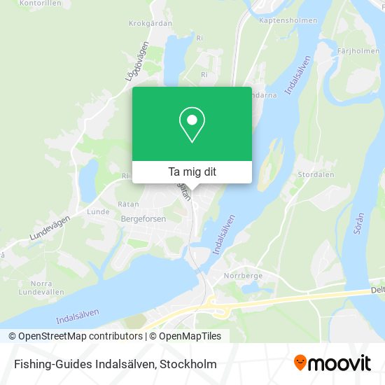 Fishing-Guides Indalsälven karta