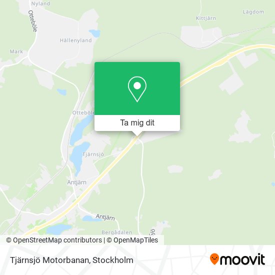 Tjärnsjö Motorbanan karta