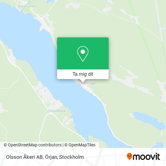 Olsson Åkeri AB, Örjan karta