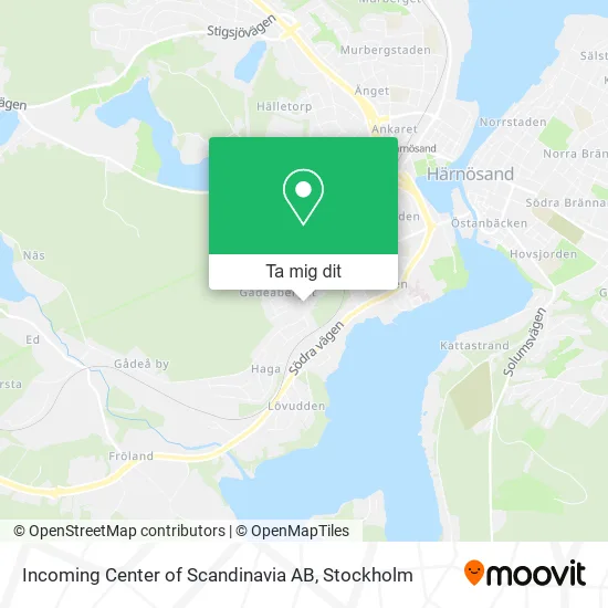 Incoming Center of Scandinavia AB karta