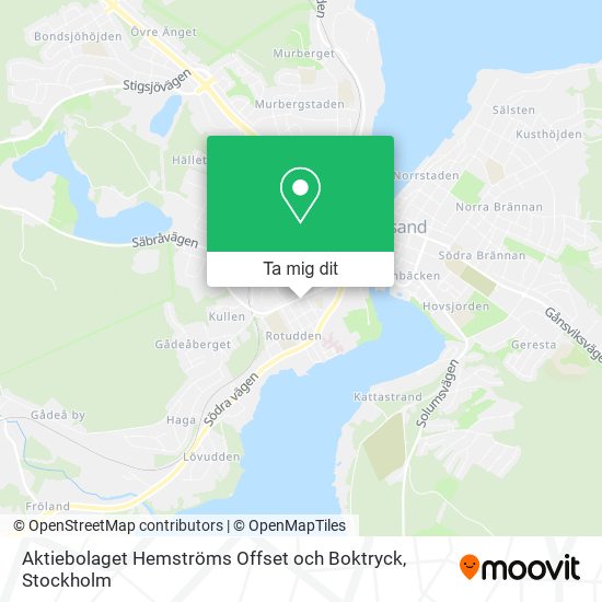 Aktiebolaget Hemströms Offset och Boktryck karta