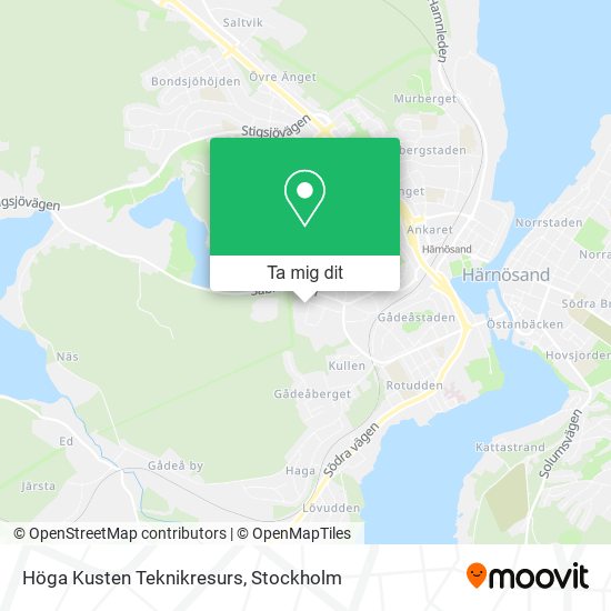 Höga Kusten Teknikresurs karta