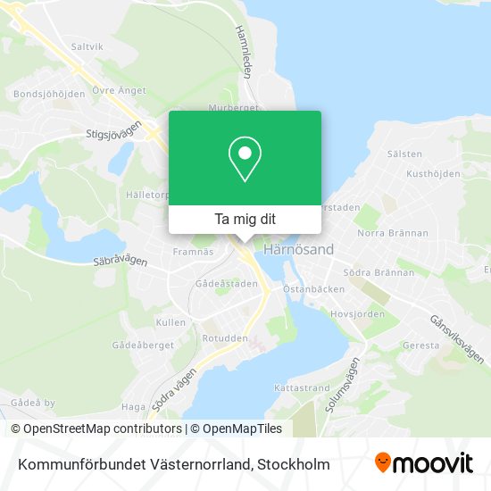 Kommunförbundet Västernorrland karta