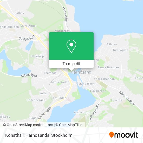 Konsthall, Härnösands karta