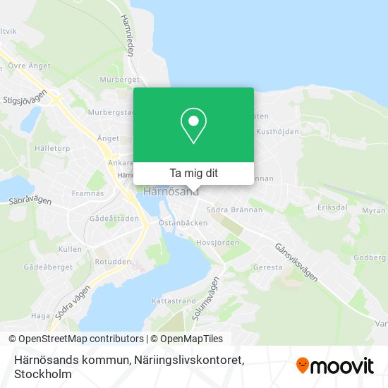 Härnösands kommun, Näriingslivskontoret karta