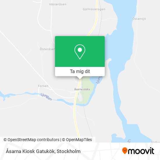 Åsarna Kiosk Gatukök karta