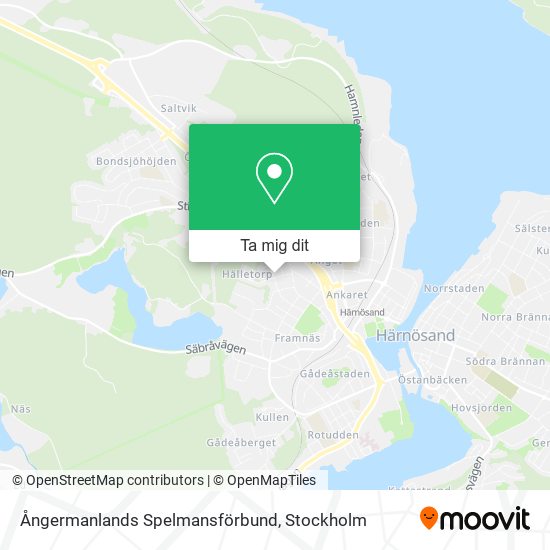 Ångermanlands Spelmansförbund karta