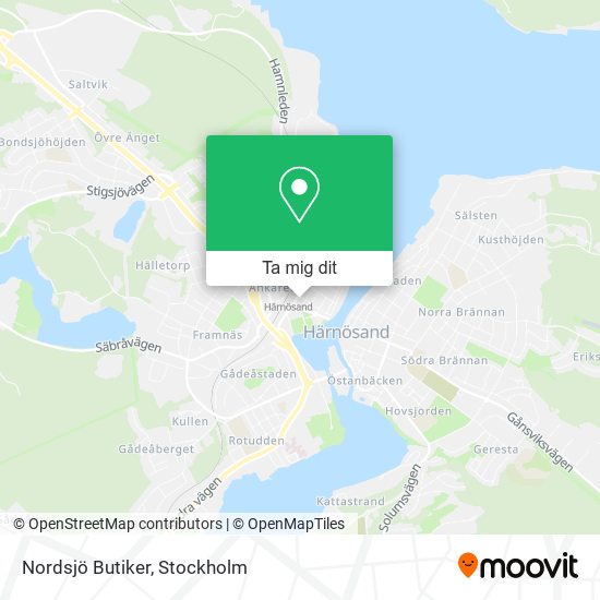 Nordsjö Butiker karta