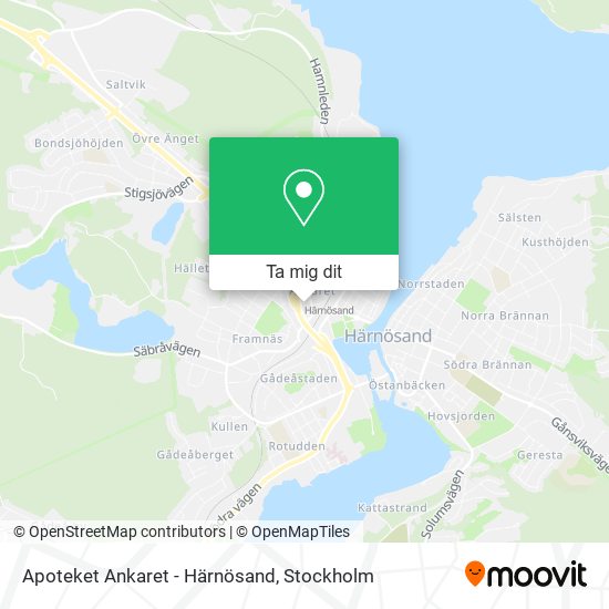 Apoteket Ankaret - Härnösand karta