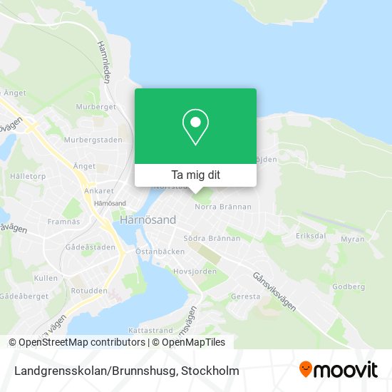 Landgrensskolan/Brunnshusg karta