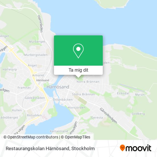 Restaurangskolan Härnösand karta