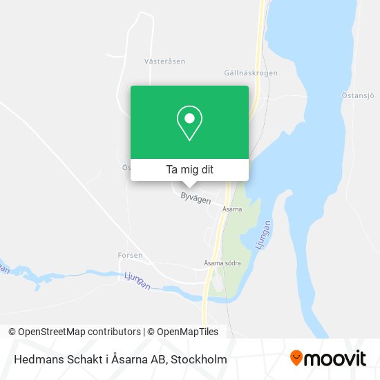Hedmans Schakt i Åsarna AB karta