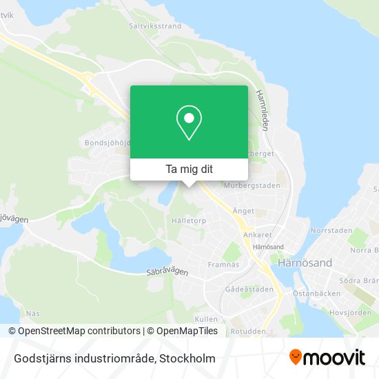 Godstjärns industriområde karta