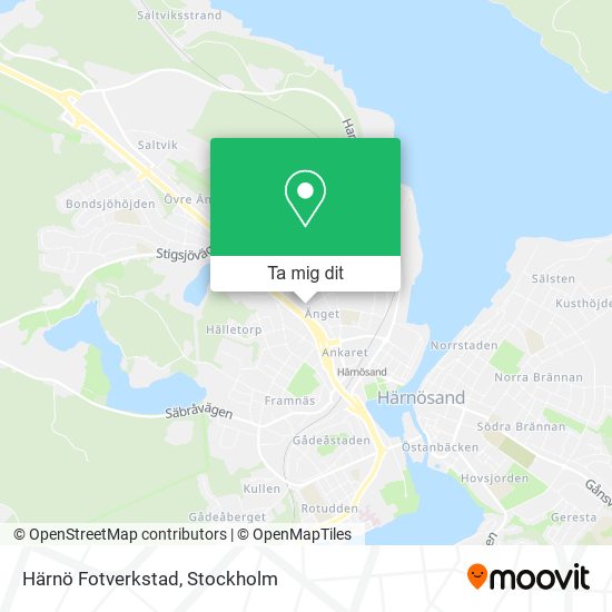 Härnö Fotverkstad karta