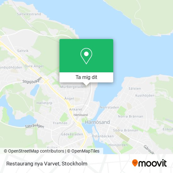 Restaurang nya Varvet karta