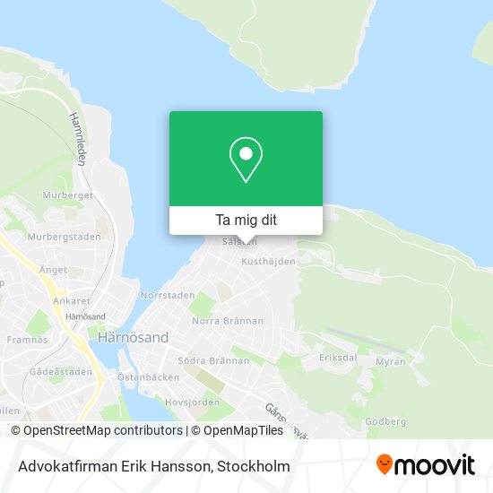 Advokatfirman Erik Hansson karta