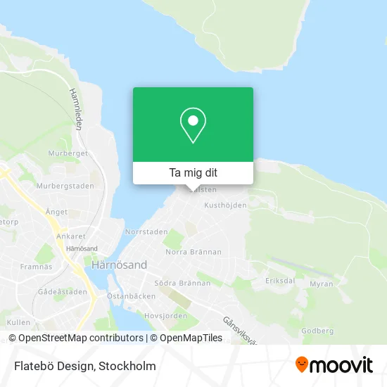 Flatebö Design karta