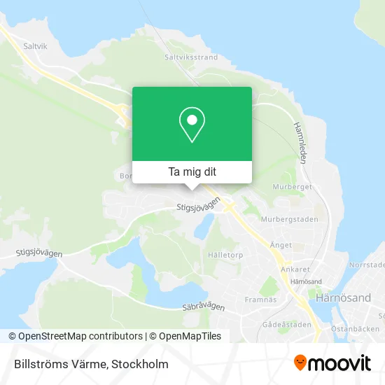 Billströms Värme karta