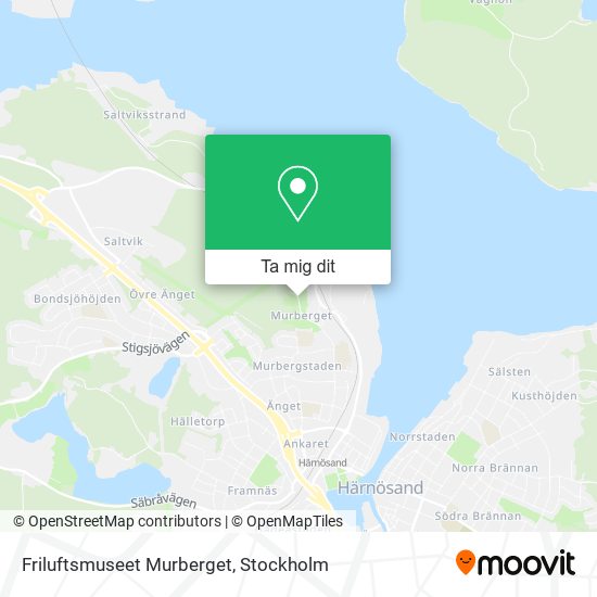 Friluftsmuseet Murberget karta