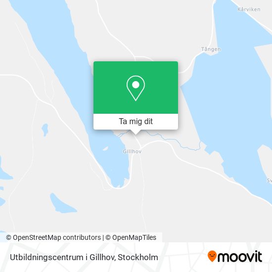 Utbildningscentrum i Gillhov karta
