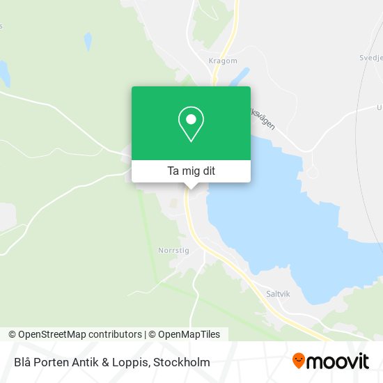 Blå Porten Antik & Loppis karta