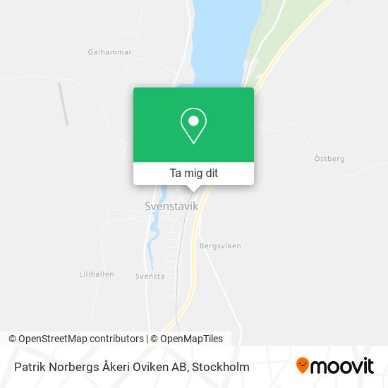 Patrik Norbergs Åkeri Oviken AB karta