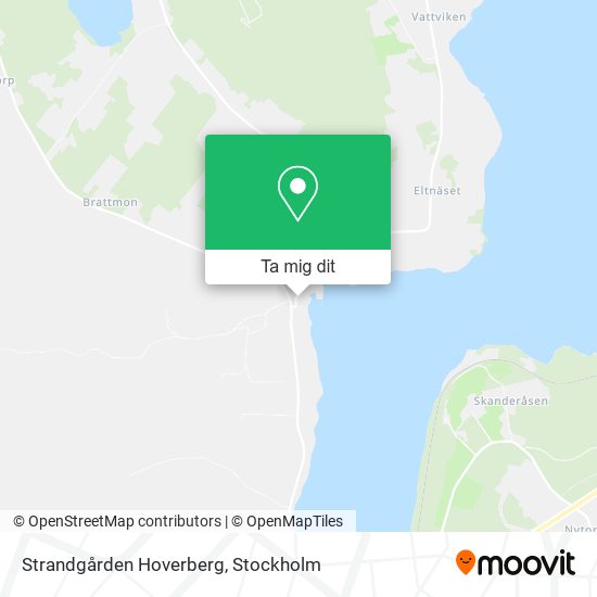 Strandgården Hoverberg karta