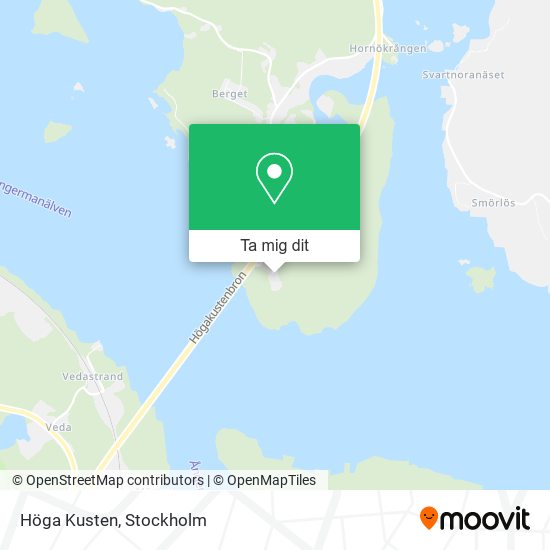 Höga Kusten karta