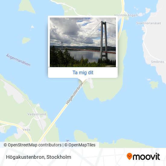 Högakustenbron karta