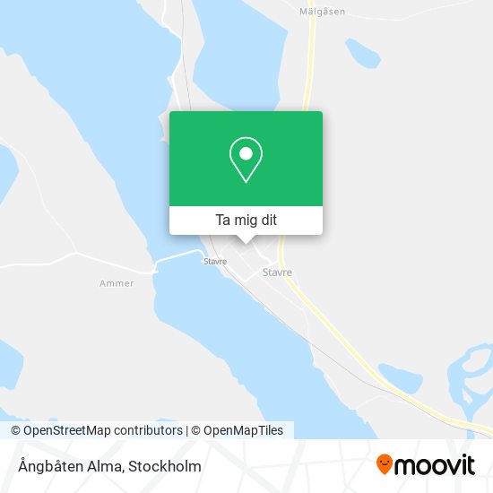 Ångbåten Alma karta
