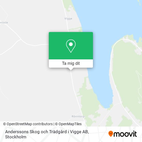 Anderssons Skog och Trädgård i Vigge AB karta