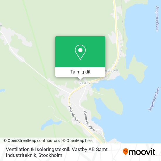 Ventilation & Isoleringsteknik Västby AB Samt Industriteknik karta