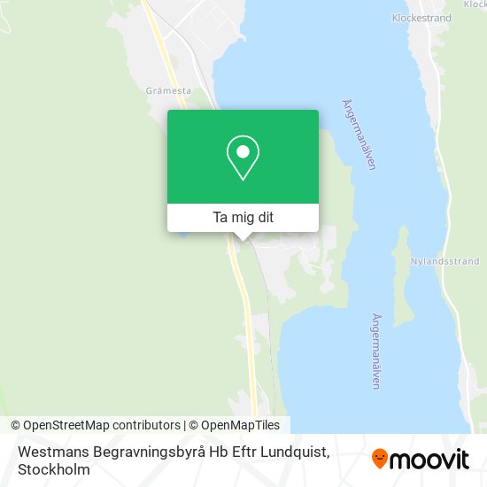 Westmans Begravningsbyrå Hb Eftr Lundquist karta