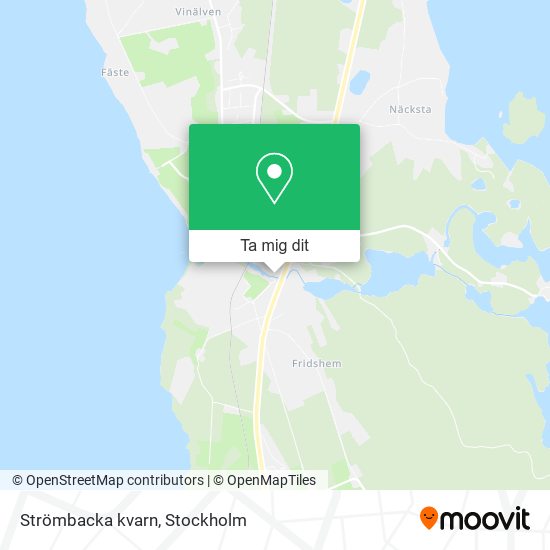 Strömbacka kvarn karta