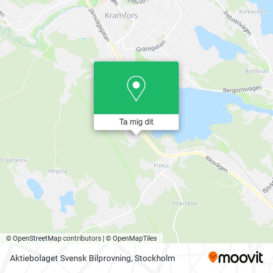 Aktiebolaget Svensk Bilprovning karta