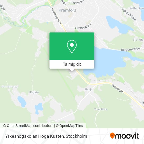 Yrkeshögskolan Höga Kusten karta