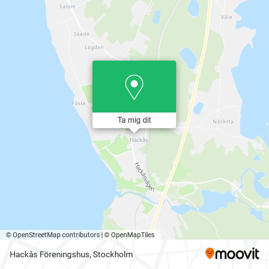 Hackås Föreningshus karta