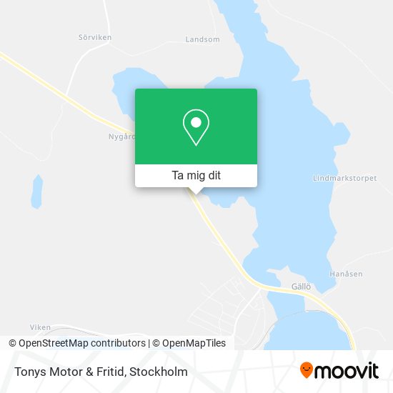 Tonys Motor & Fritid karta