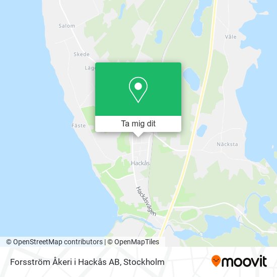 Forsström Åkeri i Hackås AB karta