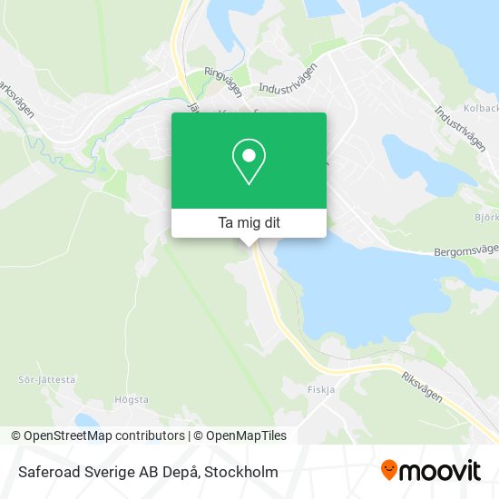 Saferoad Sverige AB Depå karta