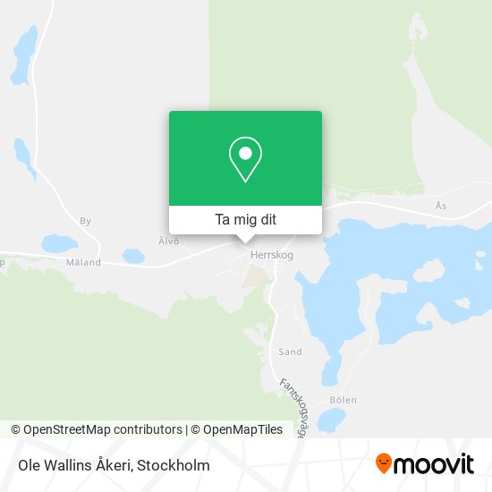 Ole Wallins Åkeri karta