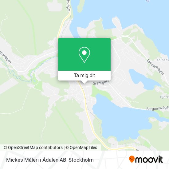 Mickes Måleri i Ådalen AB karta