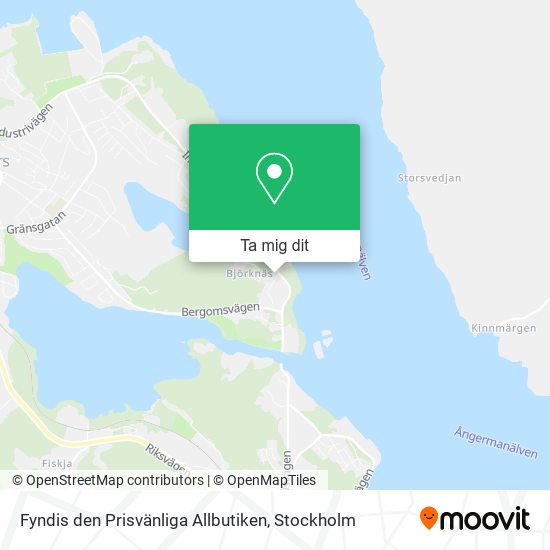 Fyndis den Prisvänliga Allbutiken karta