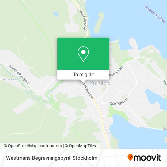 Westmans Begravningsbyrå karta